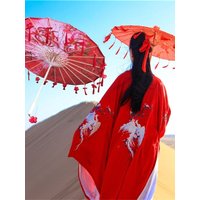Chinese Japanese Art Silk Parasol Umbrella Embroidery Classic Flower Girl Umbrella Large 82cm Dance Umbrella Bride Wedding Gift