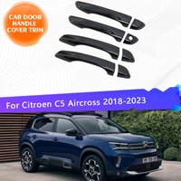 LHD For Citroen C5 Aircross 2018 2019 2020 2021 2022 2023 Door Handle Cover Trim Waterproof Protector Exterior Parts Accessories