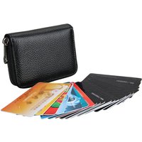 22 Card RFID Blocking Wallet Credit Card Holder Purse Mini Leather Business Card package Large-capacity Fashion ID License Cover