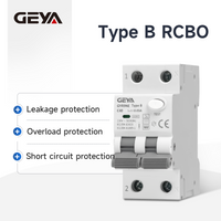 GEYA 30mA Type B RCBO Residual Automatic Circuit Breaker Current Operated Overload Protection DC Electric Vehicle EV Charging