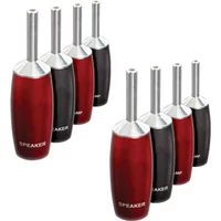 HiFi Audio Adapter 1000 Series Banana Plug Silver Plated Pure Red Copper DIY Speaker Cable Connector
