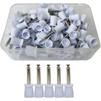 50PCS Dental Polishing Head Cup Shape Silicone Latch Type Polishing Brush Cup for Dentistry Low Speed Handpiece Drills.