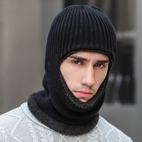 AliExpress NONE Winter Knitted Balaclava Mask Thickened Windproof Warm Cycling Full Face Cover Women Men Thermal Anti-Cold Running Ski Mask