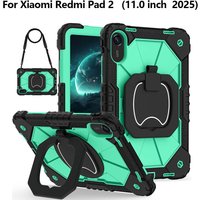For Xiaomi Redmi Pad 2 Pro 12.1 Case 2025 POCO Pad 12.1 Pad 2 11 Inch Xiaomi Pad 7 Pro Kids Tablet Cover Silicone+PC Funda