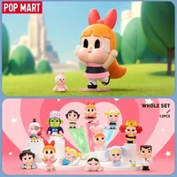 POP MART CRYBABY X Powerpuff Girls Series Anime Figure Blind Box Cute Trendy Mystery Doll for Desktop Collection with Guess Bag