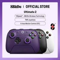 8BitDo Ultimate 2 Wireless Gaming Controller for PC & Android with TMR Joysticks, Switchable Triggers, Motion Control, 8Speed image 4