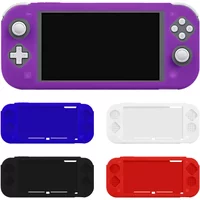 Silicone Case For Nintendo Switch Lite Non-Slip Cover Half Pack Case TPU Soft Rubber Solid Color Protective Shell For SwitchLite