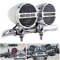 Moto Bluetooth-Compatible Haut-Parleur Étanche 12V MP3 Lecteur de Musique FM Radio USB Stéréo Pour 7/8-1.25 Guidon MT473/MT487