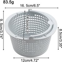 Swimming Pool Skimmer Filter Basket Replacement For Hayward SPX1091C WB736660 Plastic Skimmer Filter Basket With Handle