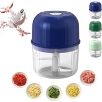 Mini Wireless USB Rechargeable Electric Vegetable Chopper Garlic Crusher Food Chopper for Kitchen Gadgets for Garlic
