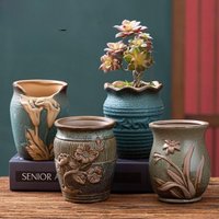 Large Size Breathable Succulent Plant Pots High Model Balcony Green Ivy Potted Plants Creative Gift Idea Jiaolong Brand