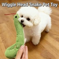 Cat Toy Snake Interactive Kitten Chew Toys Interactive Pet Toy Teeth Cleaning Cat Sound Toy Bite-resistant Pet Cat Plush Toy