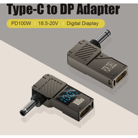 Hobo PD100W Laptop Power Adapter Plug Charger Supply Converter For DELL Male DC 4.5x3.0 / 7.4x5.0 To Female Type-C Adapter