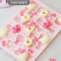 Silicone Chocolate Molds Hello Kitty Shape, CHEFMADE Cake Mould, Tools for Fondant & Sugar Craft