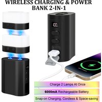 Portable RGB Magnetic Split Lamp Handy Power Bank Camping Atmosphere Light Adjustable Color Separate Lamp for Home or Outdoor