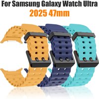 Silicone Watch Strap For Samsung Galaxy Watch Ultra 2025 47mm Replacement Smart Watch Band For Galaxy Watch Ultra 47mm