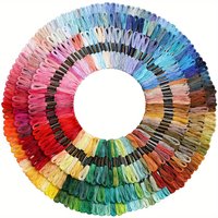 Multicolor Embroidery Thread Cross Stitch Floss Threads Mix Colors Sewing Thread Kit DIY Hand Make Bracelets Accessories Set
