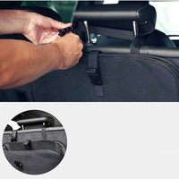 Black EV Charging Cable Organizer Back Seat Organizer For EV Cables Flexible Fastening Design Lightweight Outdoor Use