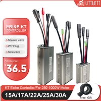Electric Bike KT Controller 36V 48V 15/17/22/25/30A Waterproof Brushless 250W 350W 500W 1000W with Light Function For Ebike Kit