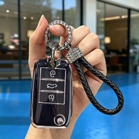 Soft TPU Car Folding Key Case Cover Bag Auto Shell Fob Protector For Roewe RX5 MG3 MG5 MG6 MG7 MG ZS GT GS 350 360 750 W5