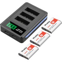 1850mAh NP-BG1 NP-FG1 NP BG1 FG1 Battery or 3 Slot LCD Charger For Sony Cyber-Shot DSC-W100 DSC-WX1 DSC-H50 DSC-H55 DSC-H3