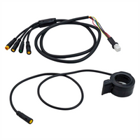 E-Bike Motor Cable Set 1T4 For Bafang M400 G330 G510 M620 E-Bike Motor Cable Can/Uart 130X Throttle Included