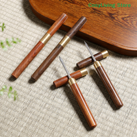 1Pcs Wood Professional Tea Knife Needle Pick Puer Tea Tools Cone Needle Tea Brick Tool