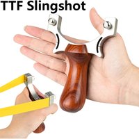 TTF Slingshot 304 Stainless Steel Sling Shot Outdoor Hunting Rubber Band Shooting Competition Hunting Accessories Tirachinas