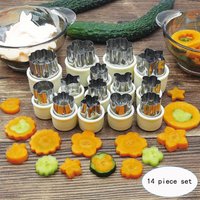 4/5/10/14 Piece Stainless Steel Vegetable and Fruit Shaping Cutting Mold, Fruit Salad Making Cutter, Vegetable and Fruit Embossi