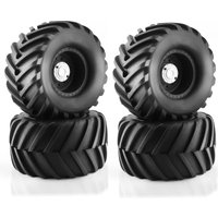 4PSC OD133mm 1/10 Monster Truck Buggy Tires Wheel 12mm Hex for Traxxas HIMOTO HSP HPI Tamiya Kyosho Upgrade Parts