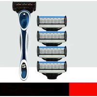 Classic Manual Shaver, 5-Layers Blade Razor, Replaceable Blade, Washed And Reused, Safety Razor For Men