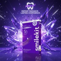 Smilekit Purple V34 Teeth Whitening Strips, Color Correction Tooth Bleaching Sticker, Remove Stains Fresh Breath Teeth Care