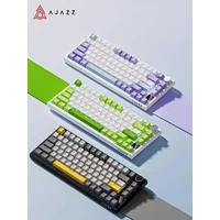 AJAZZ AK820 Pro 3Mode 2.4GWireless Bluetooth Mechanical Keyboard Multifunctional Knob RGB Hot Swap Keyboard Gamer Custom PC gift