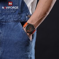 NAVIFORCE Male Quartz Watch 3ATM Waterproof Silicone Men's Watch Classic Casual Men's High Quality Wristwatch Relogio Masculino