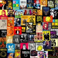135 Pieces Nirvana Band S4 Rock Mini Stickers DIY Decor for Planners, Phones & Laptops LanLanStickersWorld Store