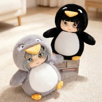 Kawaii Gugu Gaga Vinyl Plush Toy Movie Soft Stuffed Penguin Animal Gugugaga Plushie for Fans Kids Birthday Xmas Gift Desk Decor