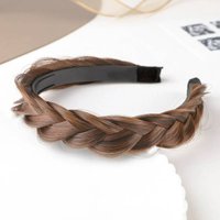 Braided Wig Hair Headband For Women Anti Woven Hair Hoop Fashion Accessories Daily Makeup Bangs Fixing Hair Band