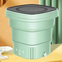 Mini Folding Washing Machine With Drain Bucket For Clothes Socks Underwear Cleaning Portable Washing Machine For Travel Home