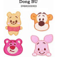 Cartoon Fabric Self-adhesive Embroidery Stickers Patch Stickers Down Jacket Repair No Seam Repair Hole Decoration