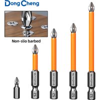 S2 Alloy Steel PH2 Anti-Slip Screwdriver Bits Magnetic Teeth Impact Drill Bit Set 6.35mm 1/4" Hex Shank Power Tool Accessories
