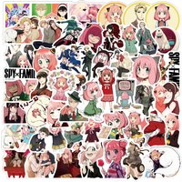 50PCS SPY×FAMILY Stickers Decals for Phone Laptop Notebook Suitcase Guitar DIY Cartoon Aesthetic Stickers