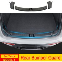 Rear Trunk Bumper Protector Guard For Tesla Model Y Juniper Launch Accessories 2025 2026 Trunk Threshold Sill Cover Mat Plate