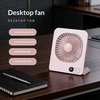 2026 Magnetic Desk Fan with USB Charging Mini Home Office Portable Wall-Mounted Compact Table Fan