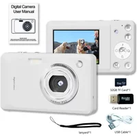 Kids Digital Camera 1080P 48MP with 16X Zoom Auto Focus Anti Shake LED Fill Light Compact Point Shoot Camera for Teens Beginners