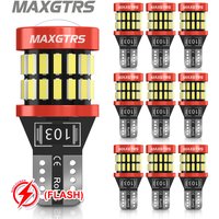 10x T10 Strobe Flashing 194 W5W 36 Led 3014SMD T10 Led Lasting Shine+Auto Strobe Flash Two modes of Operation Car light bulbs
