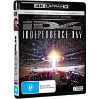 4K UHD Independence Day (1996) PS5 Compatible XSX Blu-ray Movie Disc DTS: X Atmos HDR10 HighDefinition