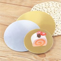 Silvery or Golden Round Cake Boards Various Size 5 or 10 Pcs Per Pack Food Grade Cardboard Cake Plate Circles Round Base