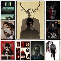 Horror H-Hannibal Poster Canvas Wall Art Print Poster Decorative Mural Home Decor Gift Unframed