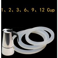 2pcs Silicone Seal Ring Flexible Washer Gasket Ring Replacenent For Cups Moka Pot Kitchen Coffee Espresso Makers Parts
