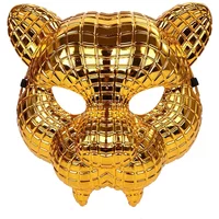 Halloween Animal Cosplay Lion Tiger Leopard Stage Show Prop Mask Golden Leopard Party Mask Costume Accessories Party Supplies